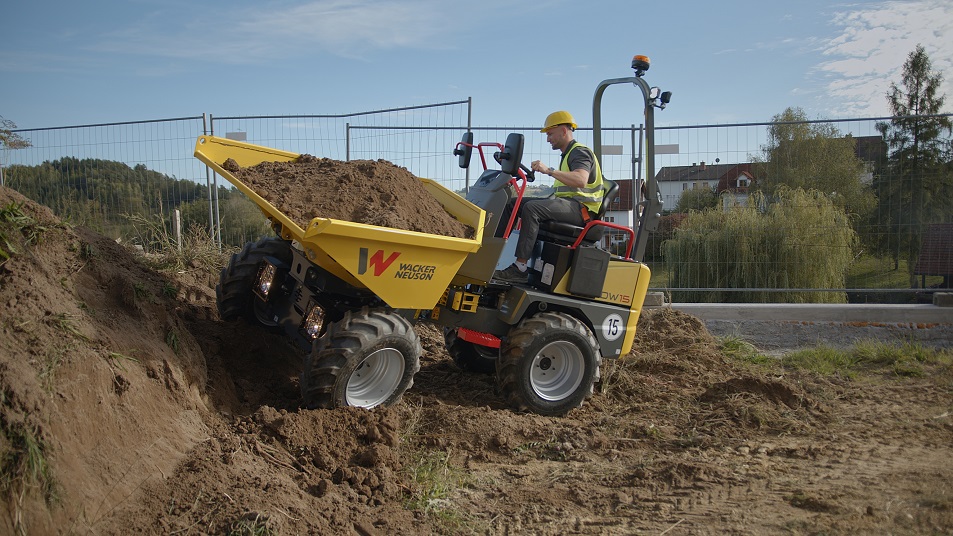 Wacker Neuson’s new DW15 dumper. Image: Wacker Neuson SE